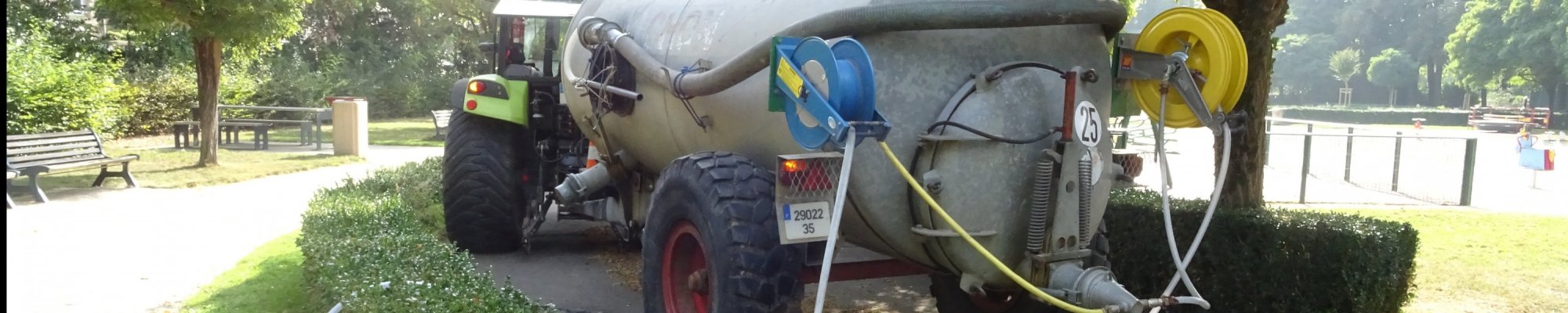 arrosage des jeunes plantations d'arbres